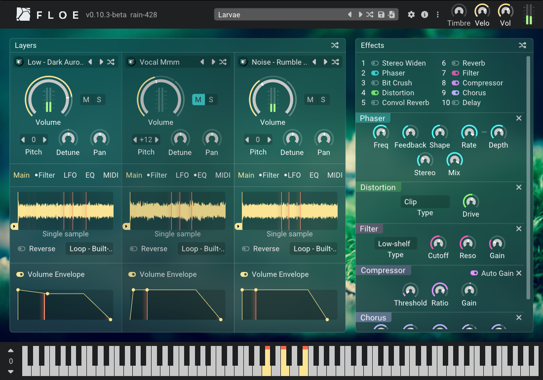 Floe 0.10 GUI screenshot